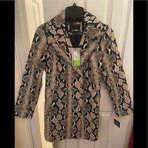 Sam Edelman Snakeskin Leather Jacket
